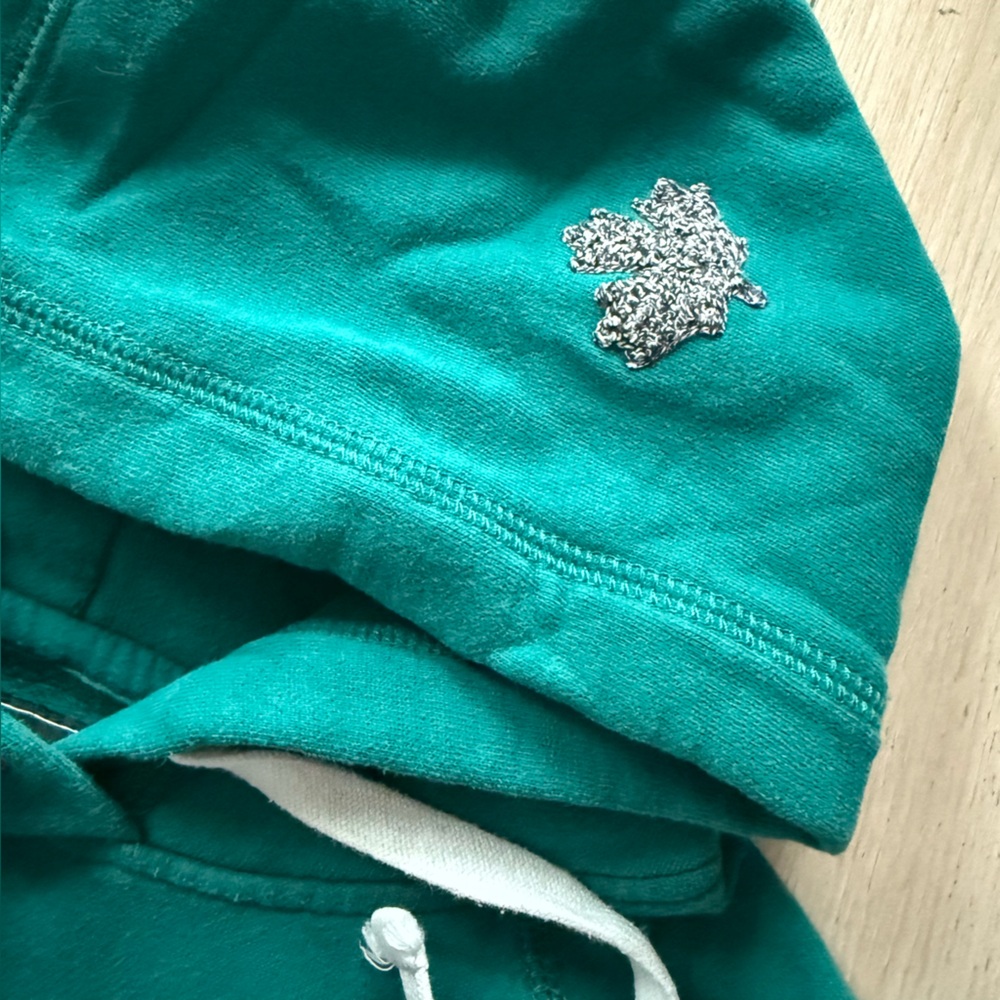 Roots Kanga Classic Hoodie in Green Women’s Size XS - Picture 4 of 11